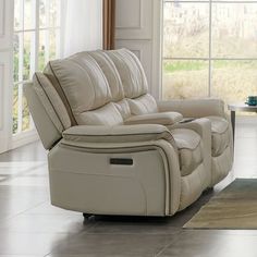 a living room scene with focus on the recliner