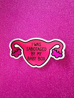 I Was Sabotaged by My Baby Box Uterus Sticker Hysterectomy - Etsy Funny Period, Conceptual Illustrations, Period Cramps, Conceptual Illustration, Bones And Muscles, Baby Box, Foam Roller