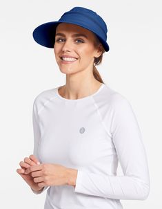 UPF 50+ Sun Protective Visor For Women | Sun Hat | Solbari - Solbari USA Wide Brim Upf 50+ Visor For Travel, White Visor With Upf 50+ For Outdoor, White Outdoor Visor With Upf 50+, Brimmed Visor With Upf 50+ For Travel, Curved Brim Visor With Uv Protection For Travel, Casual Visor With Upf 50+ And Curved Brim, Casual Sun Hat With Upf 50+ Curved Visor, Sporty Sun Hat With Uv Protection For Travel, Upf 50+ Visor For Warm Weather