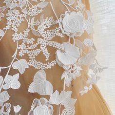 super gorgeous ivory bridal lace applique , thick ivory floral embroidery , very chic and beautiful size is about 54 x 30 cm  ,a very large piece . There are 3 pieces of 3D rosette on this applique, as you can see from last picture . Sold by per pieces ~~ Limited stock . Similar one https://www.etsy.com/listing/401046655/bridal-lace-applique-in-white-for?ref=shop_home_active_1 https://www.etsy.com/listing/273132770/bridal-gown-lace-applique-wedding?ref=shop_home_active_2 https://www.etsy.com/lis Victoria Style, Wedding Dress Strapless, Victoria Fashion, Applique Wedding, Ivory Bridal, Wedding Lace, Lace Bridal Gown, Strapless Gown, Gown Wedding