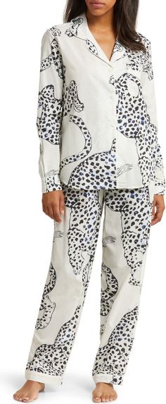 Desmond & Dempsey Floral Long Sleeve Cotton Pajamas | Nordstrom White Cotton Long Sleeve Sleepwear, Cotton Wide Leg Sleepwear, White Long Sleeve Relaxed Fit Sleepwear, Cotton Wide-leg Sleepwear For Lounging, Cotton Wide Leg Sleepwear For Pajama Party, Wide Leg Cotton Sleepwear, Cotton Wide Leg Sleepwear For Lounging, Relaxed Fit Wide Leg Sleepwear For Pajama Party, Cotton Long Sleeve Sleepwear For Spring