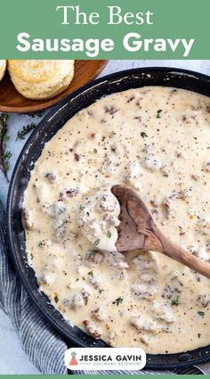 the best sausage gravy in a cast iron skillet