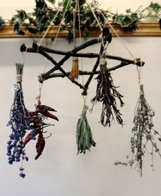 Herb Hanger, Hantverk Diy, Yule Gift, Wiccan Crafts