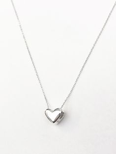 Composition : Silver 925Color : SilverCountry of Origin : KOREA Accessories Jewelry Necklace, Women Accessories Jewelry, Heart Love, Love Necklace, Heart Necklace, Jewelry Accessories, Composition, Women Accessories, Jewelry Necklaces