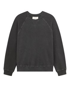 Inspired by a favorite vintage sweatshirt, this wear-with-everything piece has extra slouch, a straight shape, and fuller sleeves than The College Sweatshirt. 100% Cotton Machine Wash Cold Tumble Dry Low Made in the U.S.A. College Sweatshirt, Vintage Sweatshirt, Full Sleeve, Sweatshirts, How To Wear, Black