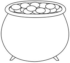 a pot with coins in it