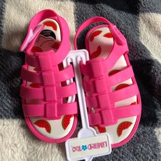 Pink Limited Too Sandals Brand New Size 9/10 Playful Plastic Slip-on Sandals, Cute Flat Non-slip Sandals, Playful Non-slip Sandals, Non-slip Jelly Sandals For Spring And Summer, Summer Slide Sandals Made Of Plastic, Playful Jelly Sandals For Summer, Playful Adjustable Slide Sandals, Playful Synthetic Flip Flops For Summer, Fun Non-slip Slide Sandals