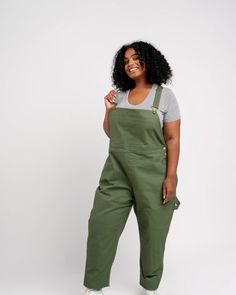 These amazing Get Dirty Overall are designed and constructed by women, making them the perfect fit! They're made with a blend of high-quality cotton and spandex to create an incredibly soft and stretchy feel that won't sacrifice durability. Plus, they have all sorts of thoughtful design elements expertly tailored for you - what more could you ask for?! Get ready for going out with the girls or date night with this fun and flirty plus size jumpsuit alder apparel get dirty workwear overall | pine green | Dresses | Materials & Care Instructions: ['97% Cotton, 3% Spandex', 'Dry clean', 'Imported'] Green Cotton Overalls, Green Relaxed Fit Overalls With Pockets, Green Cotton Utility Overalls, Green Relaxed Fit Overalls, Military Green Overalls With Pockets, Green Overalls, Dresses Materials, Overalls Plus Size, Skirt Belt