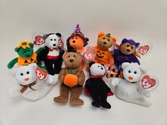 Ty Beanie Baby Halloweenie Beanies are small 4 inch beanies! They are in mint condition and come wearing a tag protector. Choose your favourite one! Thank you! 🙏 ✨Your Vintage Collectible will be shipped in 1 business day. ✨Questions? Happy to answer! Feel free to send me a message! 😍 ✨Thank you for supporting my family!🌸 Halloween Beanie, Beanie Bears, Beanie Babies, Beanie Baby, Ty Beanie, Baby Beanie, My Family, Stuffed Animals, Vintage Collection