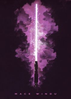 Lightsaber Tattoo, Purple Lightsaber, Mace Windu, Star Wars Character