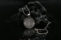 Celtic Tree Of Life Wolf Yggdrasil Norse Necklace Viking Pendant Handmade Jewelry Pagan Scandinavian Pendant Memorial, Meaningful Gift ✧ Care Instructions: - Avoid direct contact with heat, or expose under the sun. - Before showering, take out the accessories and keep it in a safe place. - Avoid solvents or chemicals like perfume or soap. Dry it with a clean towel if gets wet. - Clean in a secure location, not the rim of a sink where a piece may slip down the drain. - Use only a soft brush, neve Silver Engraved Nature-inspired Necklace, Nature-inspired Engraved Sterling Silver Necklace, Silver Tree Of Life Round Pendant Necklace, Symbolic Silver Necklace With Tree Of Life, Tree Of Life Pendant Necklace As Gift, Sterling Silver Tree Of Life Round Pendant Necklace, Sterling Silver Tree Of Life Necklace With Round Pendant, Nature-inspired Necklace With Oxidized Finish, Symbolic Sterling Silver Tree Of Life Jewelry