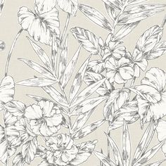 a drawing of flowers on a beige background