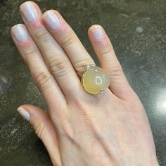 This Natural Agate Big Drop Ring Showcases The Stunning Beauty Of Natural Agate In A Bold, Eye-Catching Design. Crafted From High-Quality Materials, This Ring Offers A Unique And Elegant Touch To Any Outfit. The Natural Agate's Mesmerizing Patterns And Colors Make Each Piece One-Of-A-Kind, Making This Ring A Special Addition To Any Jewelry Collection. Made Of: Natural Agate Silver Plating (7-10 Microns) Over Brass Made In Brazil Disclaimer: Please Note That All Semiprecious Stones Have Imperfect Adjustable Chalcedony Jewelry For Anniversary, Silver Drop Jewelry With Large Stone, Agate Jewelry With Large Stone For Anniversary, Silver Carnelian Ring Jewelry, Anniversary Jewelry With Large Agate Stone, Elegant Agate Jewelry For Anniversary, Round Citrine Gemstone, Silver Chalcedony Moonstone Ring For Anniversary, Fine Jewelry Agate Gemstone