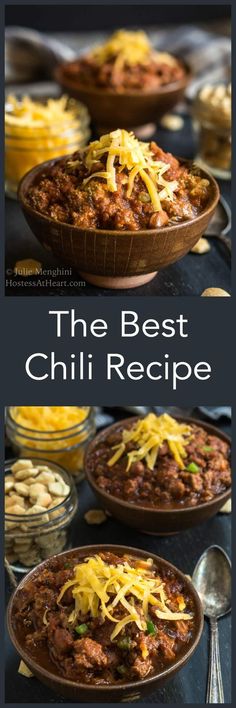 the best chili recipe with cheese on top