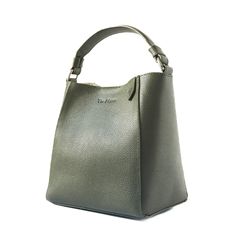 Experience the luxurious feel of cowhide pebbled leather with our Yaya Bucket Bag. Perfectly sized for all-day wear, this bag offers a versatile design that can be dressed up or down. Stay organized with its functional interior, including two wall pockets for your essential items. Whether worn as a crossbody or by the top handle, the Yaya Bucket Bag is the ideal companion for your day. BONUS STYLE TIP: Mix and match it with our Mai Woven Straps Green Formal Bucket Bag With Detachable Handle, Green Formal Bucket Bag, Chic Bags In Pebbled Leather With Soft Texture, Chic Bag In Pebbled Leather With Soft Texture, Chic Bags In Pebbled Leather, Chic Pebbled Leather Bag With Soft Leather, Elegant Green Hobo Bag With Detachable Handle, Office Shoulder Bag In Pebbled Leather, Elegant Green Top Handle Hobo Bag