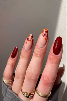 Thanksgiving Nail Designs, Nails For Fall, Simple Fall Nails, Cute Nails For Fall, Fall Gel Nails, November Nails, Nagel Tips, Smink Inspiration, Short Nails Art