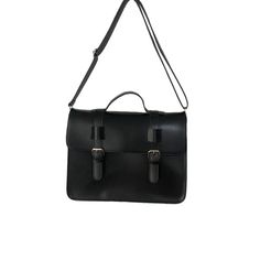 Size:29*9*20（cm) Business Satchel With Hasp Closure, Black Travel Satchel With Hasp Closure, Black Satchel With Hasp Closure, Black Flap School Bag, Classic Flap Shoulder Bag For School, Black Rectangular Satchel With Hasp Closure, Classic Black Shoulder Bag For School, Black Rectangular Satchel For Work, Black Flap Business Bag