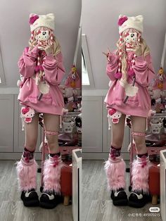 Mode Gyaru, Tapeta Hello Kitty, Kawaii Outfit Ideas, Mode Kawaii, Kitty Clothes, Hello Kitty Clothes, Idee Cosplay, Harajuku Outfits, Gyaru Fashion