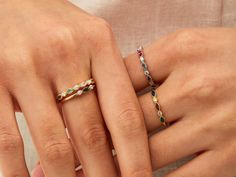 14K Gold Mothers Ring Stackable Birthstone Rings for Women - Etsy Mothers Ring Stackable, Stackable Birthstone Rings, Birthstone Ring Mothers, Mothers Ring, Craft Things, Birthstone Rings, Dainty Gold Rings, Gold Rings Stackable, Mother Rings