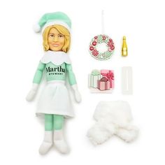 Bring festive cheer to your home this holiday season with the Martha Stewart Martha On The Mantel Doll. This charming 10.5-inch doll captures the essence of Martha Stewart, the ultimate holiday hostess. Clad in a cozy winter scarf and clutching a festive wreath, Martha is ready to add a touch of her signature style to your decorations. She's not empty-handed though! Accompanying Martha is a beautiful wreath, a sophisticated wine bottle, a cozy scarf, and wrapped presents to complete the Christma Weird Ads, Snoop Dogg Christmas, Elf Shenanigans, Mantel Christmas, Elf Shelf, Wrapped Presents, Christmas Apartment, Xmas 2024, Festive Wreath