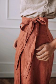 Linen A-line skirt with ties, linen wrap skirt, orange skirt midi. Spring Linen Wrap Skirt, Asymmetrical, Spring Wrap Skirt, Summer Linen Asymmetrical Wrap Skirt, Lined Linen Wrap Skirt For Summer, Summer Linen Wide Leg Wrap Skirt, Summer Asymmetrical Linen Wrap Skirt, Summer Linen Wrap Skirt With Lining, Summer Wide Leg Linen Wrap Skirt, Relaxed Linen Asymmetrical Wrap Skirt