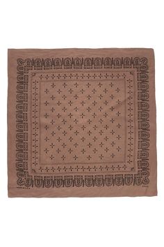 Brown Bohemian Bandana Print Scarves, Bohemian Brown Bandana Print Scarves, Bohemian Brown Scarves With Bandana Print, Earthy Palette, Fall Closet, Cotton Bandanas, Signature Print, Vintage Roses, Bandanas