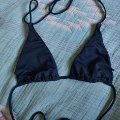 Size Medium, Black Sol Searcher Multi Way Bikini Top. Nwot. It Was Too Small For Me And I Was Never Able To Wear It. Minimal Coverage. Pads Were Removed! Will Not Come With Them. Black Triangle Top Halter For Summer, Black Halter Top For Beachwear Night Out, Black Halter Top For Beach In Spring, Black Triangle Top For Party, Black Triangle Halter Top For Beach, Black Triangle Halter Top For Festival, Chic Black Halter Top For Beach Season, Black Halter Top For Spring Beachwear, Trendy Black Triangle Top