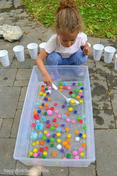 Outside Games For Toddlers, Easy Math Activities, Easy Math, Water Tray, Motor Skills Activities, Counting Activities, Simple Math, Skills Activities