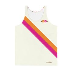 Our Dunkin' Donuts Racing singlet pays homage to one of the all-time greats in post-workout rewards. 95% polyester, 5% elastane Relaxed Fit -- sizing down is recommended if a more 'aerodynamic' fit is desired Approximate Measurements: X-Small 18.25" pit to pit 28" top to bottom Small 19.25" 28.5" Medium 20.5" 29" Large 22" 29.5" X-Large 23.75" 30" 2X-Large 25.25" 30.5" Note: For environment- and human-friendly reasons, this product is only made when you order it and ships separate from other ite Running Singlet, Running Tanks, Race Day, Post Workout, Donuts, Athletic Tank Tops, All About Time, Relaxed Fit, Running