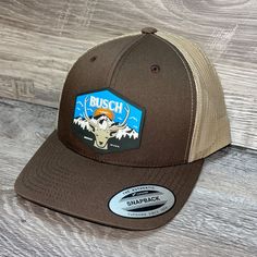 Our Pvc Patch Is A Waterproof, Rugged, And Clean Looking Design. You Can Bet That This Patch Will Look Vibrant For Years To Come. We Only Use The Highest Quality Products And Headwear. We Believe That Our Pvc Patches Beat Out Any Other Type Of Patch Offered On A Hat. Design: Busch Light Mountain Escape Hat: Yp Classics Trucker Hat Color: Brown/ Khaki 65/35 Polyester/Cotton Matching Undervisor Structured, Mid-Profile, Six-Panel Mesh Back, Snapback Closure Crown Height: 3 1/2" Hat Size: 6 5/8 - 7 Nike Outdoor Baseball Cap With Curved Brim, Nike Curved Brim Baseball Cap For Outdoor, Nike Outdoor Hats, Nike Outdoor Hats With Curved Brim, Nike Curved Bill Baseball Cap For Outdoor, Nike Adjustable Hats For Outdoor, Nike Adjustable Outdoor Hats, Nike Snapback Baseball Cap For Outdoor, Nike Outdoor Baseball Snapback Hat