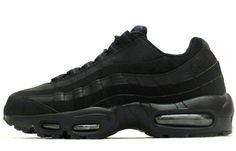 Nike Air Max 95 'Triple Black' Black/Anthracite/Black 609048-092 Black Nike Air Max For Outdoor, Black Nike Air Max With Boost Midsole For Outdoor, Nike Air Max Black With Boost Midsole For Outdoor, Vapour Max Nike, Air Jordans Women, Nike Sacai, Air Max 90 Premium, Low Air Jordan 1, Womens Air Jordans