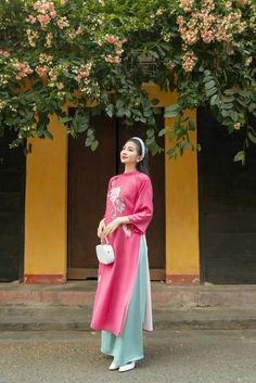 🌿 This set includes traditional Ao Dai, pants. Style: shifted modern Material: Very well made with high-quality crepe silk , double layers Collar: traditional collar Please provide bust-waist-and hip measurements when placing your order to ensure the best fit for you. 🌿 NOTE: * Recommend gentle washing * Please contact us for any inquiries about size. We don't have an exchange policy for the wrong size * It is safe for a washer and dryer in a "delicate" setting. * Actual Ao Dai colors may differ up to 10% due to lightning and viewing devices. * These ao dai pants are made based on Vietnamese size; they will run smaller than American size. 🌿 Return and Exchange Policy: I do not accept cancellations, returns, and exchanges. However, for a special case, I can exchange the size of that /ao Pink Sets With Intricate Embroidery, Long Pink Sets With Intricate Embroidery, Pink Long Sets With Intricate Embroidery, Pink Embroidered Dress For Traditional Ceremonies, Long Pink Embroidered Set, Long Pink Embroidered Sets, Traditional Ao Dai With Floral Embroidery For Ceremony, Traditional Festive Cheongsam For Ceremony, Traditional Embroidered Ao Dai For Ceremony