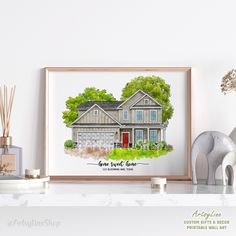 Home is where memories are made, and a custom house portrait captures the unique story of your space. 🏡✨ Whether it’s your first home or a beloved family haven, a personalized painting is the perfect way to preserve those cherished memories. This artwork makes a thoughtful gift for housewarming, new homeowners, or anyone who loves their home. Ready to turn your favorite place into art? 🎨