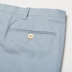 Pre-owned - Excellent Condition Marked EU Size: 52 US Size: 36 Slim Fit Solid Light Blue Color 100% Cotton Twill Fabric Flat Front Zip and Button Closure 2 Buttoned Back Pocket Made In Italy Measurements Waist: 36" Additional Fabric To Expand Waist 3" Inseam: 30" + 1.5" Cuff, Max.Inseam: 33" Cuff Width: 7.25" This product is located in our EU warehouse. Light Indigo Fitted Straight Leg Bottoms, Fitted Light Indigo Straight Leg Bottoms, Fitted Straight Leg Light Indigo Bottoms, Fitted Straight Leg Washed Blue Pants, Tailored Bottoms With Button Closure And Straight Hem, Tailored Bottoms With Button Closure, Fitted Light Blue Pants With Pockets, Fitted Washed Blue Cotton Pants, Blue Tapered Leg Pants With Button Closure