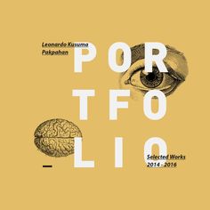 a poster with the words por fio and an image of a human brain on it