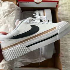 Nike Legacy Lift Platform Sneaks Size 7.5. Brand New In Box. Platform Blazers, Nike Platform, Airmax Women, Coastal Wardrobe, Shoes Nike Women, Nike Free Run 2, Black Athletic Shoes, Nike Pegasus, Pink Running Shoes