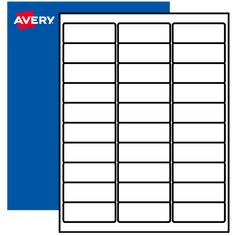 avery labels for shipping, with the words avery on it in red and blue background