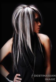 Black Hair With Platinum Highlights, Guy Tang Hair, Rambut Brunette, Frosted Hair, Guy Tang, Silver Blonde, Brown Blonde, Hair Color And Cut, Artistic Hair