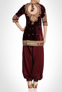 Blood Maroon Velvet Salwar kameez Bollywood Traditional Wear In Georgette With Gold Embroidery, Bollywood Style Georgette Traditional Wear With Gold Embroidery, Traditional Velvet Salwar Kameez With Straight Kurta, Traditional Drape Georgette Sets With Gold Embroidery, Bollywood Style Straight Velvet Kurta, Festival Salwar Kameez With Gold Embroidery, Bollywood Unstitched Suit With Gold Embroidery For Festivals, Velvet Sharara For Navratri Festival, Traditional Semi-stitched Velvet Kurta