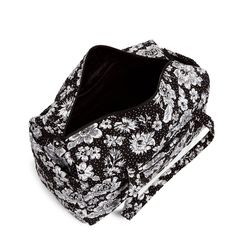 Going home for the weekend or out on a girls' getaway? This duffel will help you pack it all in style. Interior pockets keep your cosmetics, flat irons and socks all sorted. The exterior pockets keep boarding passes, reading material or snacks close by. Vera Bradley Collegiate Large Travel Duffel Bag in Black/White Rain Garden with Purdue University Logo Vera Bradley Duffle Bag Travel, Vera Bradley Large Travel Duffle Bag, Vera Bradley Travel Bag, Vera Bradley Black Microfiber, Travel Duffel Bag, Flat Irons, Vera Bradley Disney, Boarding Passes, Purdue University