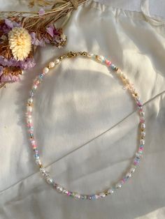 Colorful Pearl Necklace, Necklace Woman, Necklace Colorful, Summer Necklace, Colourful Necklace, Aruba, Girlfriend Gifts, Womens Necklaces, Pearl Necklace