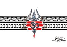 Trishul Armband Tattoo Design, Mahadev Band Tattoo Design, Round Arm Tattoo, Belt Tattoo For Men, Wrist Band Tattoo Design, Shiva Armband Tattoo Design, Hand Band Tattoo For Men