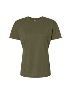 4.3  oz./yd, 60/40 ringspun cotton/polyester, 32 singles . Relaxed fit . 1 x 1 baby ribbed collar . Side seams . Tear away label.Women's CVC Relaxed T-Shirt ( Green) Army Green         Women Clothing, size features are:Bust: ,Length: ,Sleeve Length: Women T Shirts, Green Shirt, Womens Fall, Socks Women, Next Level, Army Green, All Fashion, Women Clothes Sale, Women Clothing