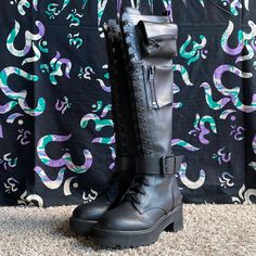 Love These Boots So Much, But They’ve Been Sitting In My Closet. I’m Usually A 7.5/8 And These Fit Perfectly. Only Worn Once, Cleaned The Soles And They Look Brand New. Dolls Kill Shoes, Current Mood, Dolls Kill, Women Shoes, Dolls, Brand New, Boots, Women Shopping, Closet