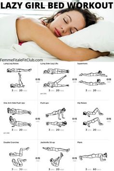 Lazy Girl Workout, Motivasi Diet, Girl Bed, Sixpack Workout, Reduce Thigh Fat, Girl Workout, Bed Workout, Lose Thigh Fat, Laying In Bed