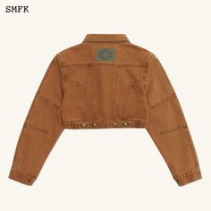 - Design: SMFK classic short denim jacket, designed in 2019. In the brand new 2024 version, the earth-toned and twill-dyed denim fabric was enhanced. The elbow and chest pockets were inspired by hunting clothing. - Care: Professional care and dry cleaning needed Size Chart (in cm) Shoulder Chest Back Length S 42.5 93 37 M 44 96 38 L 45.5 99 39 Materials: 100% Cotton Short Denim Jacket, Hunting Clothing, Dyed Denim, Medium Well, Ancient Myths, Women Jackets, Jackets Women, Suit Pant, Short Denim