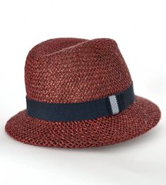 "\"Serge\", is a stylish companion that fits perfectly into every look. Light and flexible, made of \"twisted paper\", it offers maximum comfort. \"Serge\" is available in \"bordeaux\". Available in sizes 55 cm - 60 cm. Colour \"bordeaux\" Hat made of twisted paper 66% cotton and 34% polyamide on the inside Handmade Individualization options Other colours or sizes on request. All hats are handmade. For the production of a perfect hat it takes some time. All hats are ready 7-12 days after payment Formal Straw Boater Hat With Curved Brim, Formal Straw Hat With Curved Brim, Formal Straw Hats With Curved Brim, Chic Straw Fedora For Kentucky Derby, Spring Woven Toquilla Straw Fedora, Elegant Vacation Straw Hat Made Of Paper Straw, Elegant Paper Straw Hat For Vacation, Fitted Woven Straw Hat For Spring, Chic Straw Panama Hat With Short Brim