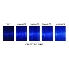 Celestine Blue™ Professional Semi-Permanent Gel Hair Dye - DEEP INDIGO BLUE Details: • Rich, Deeply Pigmented Vibrancy That Lasts Through 40+ Shampoos • Semi-Translucent Gel Formula for a Stained Glass-Like Application • Gel Base Aids in Color Placement Accuracy • Unique Delivery System Guarantees an Even Distribution of the Pigment, Higher Deposit and Absorption of the Dye Molecules, Resulting in Superior Color Longevity• Dye Molecules Mimic The Hair Shaft for Maximum Color Deposit • Lactic Aci Manic Panic Hair Color, Manic Panic Hair, Short Hair Up, Gel Hair, Dyed Hair Blue, Dark Blue Hair, Creative Hair Color, Semi Permanent Hair Color, Permanent Hair Dye