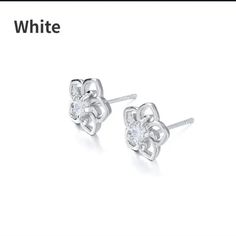 Newbeautiful!! Hibiscus Clear Cz Stud Earrings In 925 Sterling Silver. Post Backings With Lock Closures. Perfect For Yourself Or As A Gift. Very Unique And Different. Very Shiny And Brilliant! Suitable For All Occasions. Suitable For Most Ages. Nwt Silver Cubic Zirconia Flower-shaped Earrings, Silver Flower Earrings With Diamond Accents, Silver Diamond Earrings With Floral Accents, Silver Diamond Earrings With Flower Accents, White Flower-shaped Cubic Zirconia Diamond Earrings, White Diamond Flower Earrings For Anniversary, Elegant White Diamond Flower Shaped Earrings, Elegant White Diamond Flower-shaped Earrings, Flower Shaped Cubic Zirconia Earrings In Diamond White