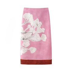 Monica Floral Pink Midi Pencil Skirt Bloom Fashion, Midi Skirt Casual, Pink Floral Skirt, Skirt Inspiration, Floral Silhouette, Pencil Silhouette, Midi Pencil Skirt, Pink Midi, Midi Flare Skirt